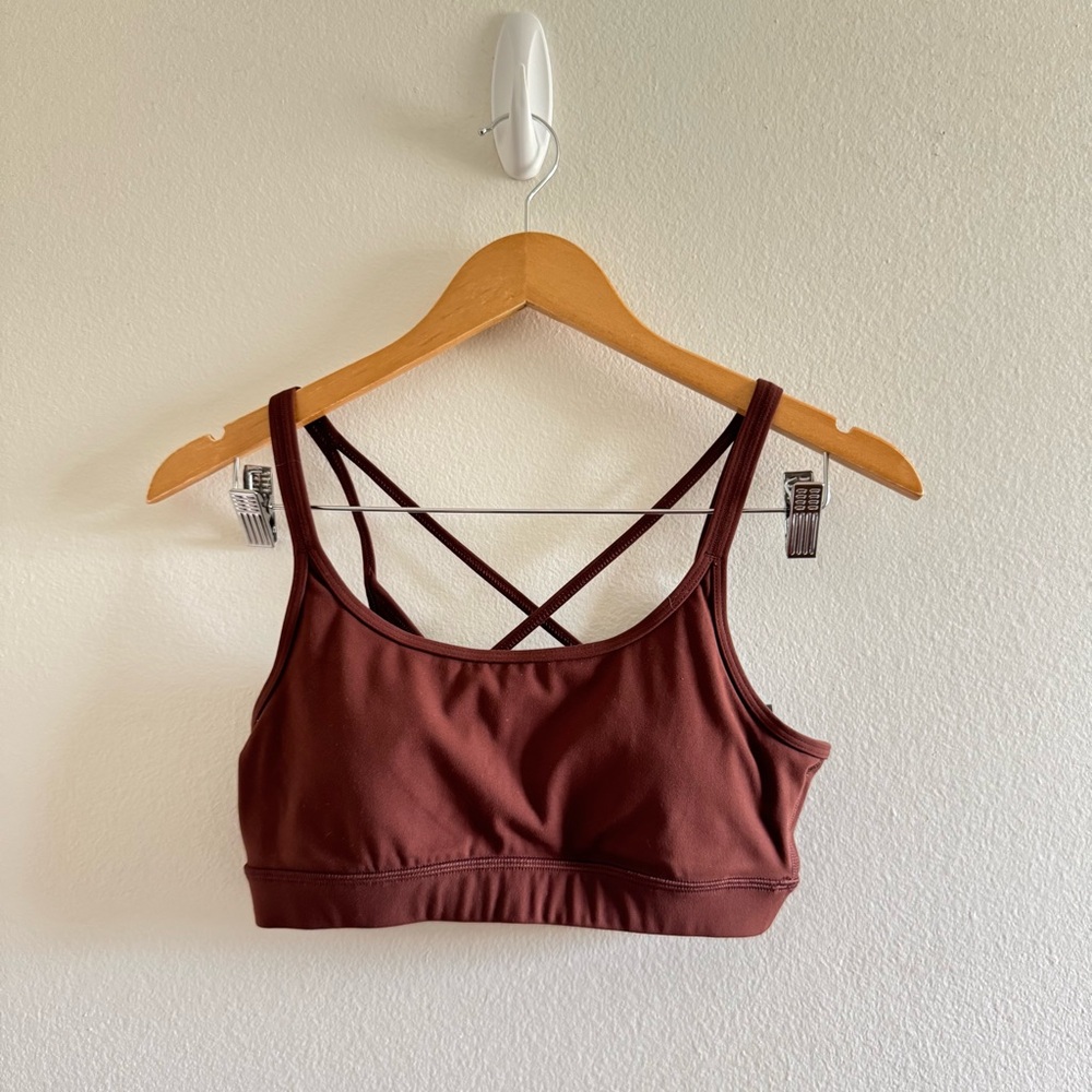New Vuori Burgundy Mindset Sports Bra VW186 size Small - Picture 2 of 6